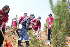 公益财团法人永旺环境财团开展的植树活动